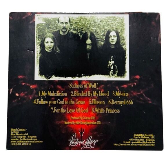 Mystica – Blinded By My Blood CD 2001 Painkiller Records ‎PKR-017 [DIGIPAK] - Picture 2 of 6